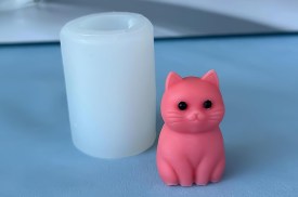 Molde silicona gatito grande sentado